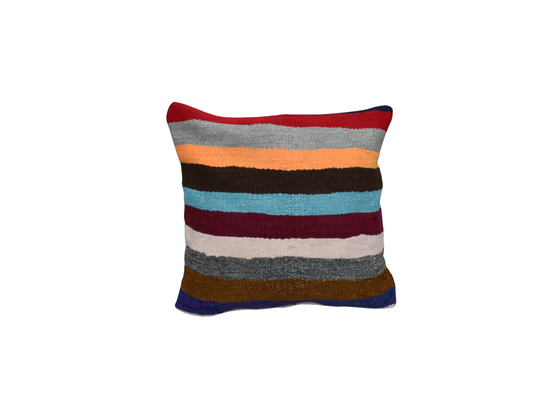 Yeni El Dokuma Dekoratif Kilim Kırlent Yastık Kılıfı 6747