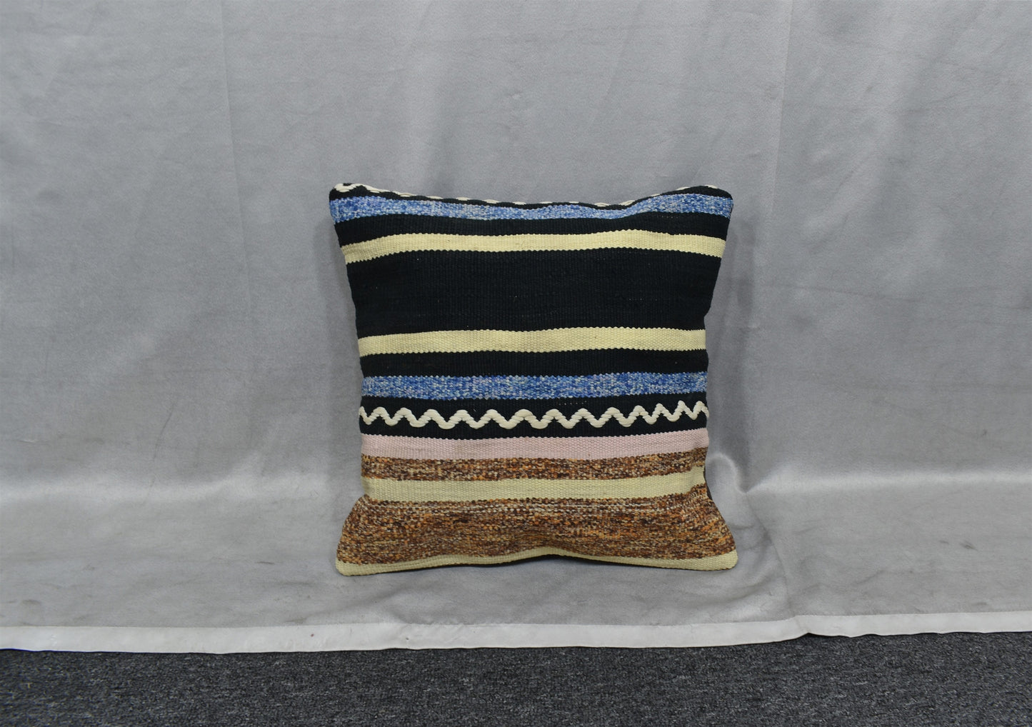 Yeni El Dokuma Dekoratif Kilim Kırlent Yastık Kılıfı 6749