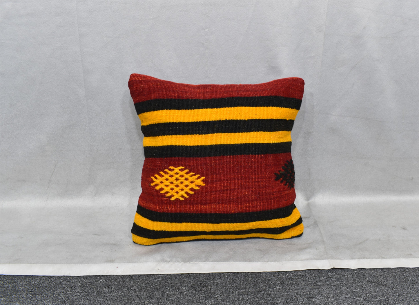 Yeni El Dokuma Dekoratif Kilim Kırlent Yastık Kılıfı 6753