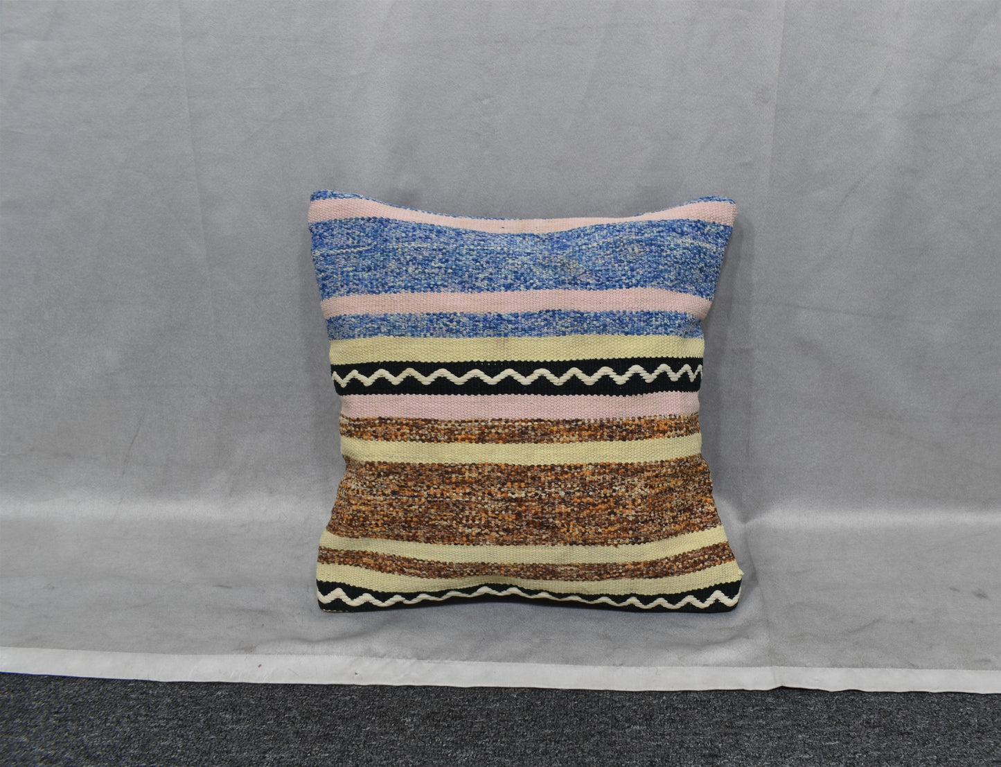 Yeni El Dokuma Dekoratif Kilim Kırlent Yastık Kılıfı 6756