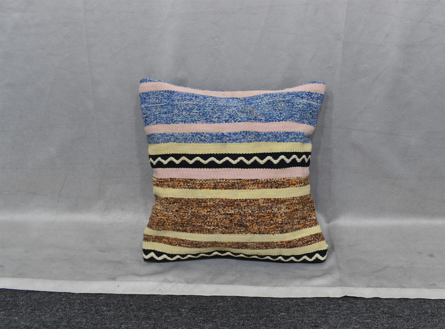 Yeni El Dokuma Dekoratif Kilim Kırlent Yastık Kılıfı 6756