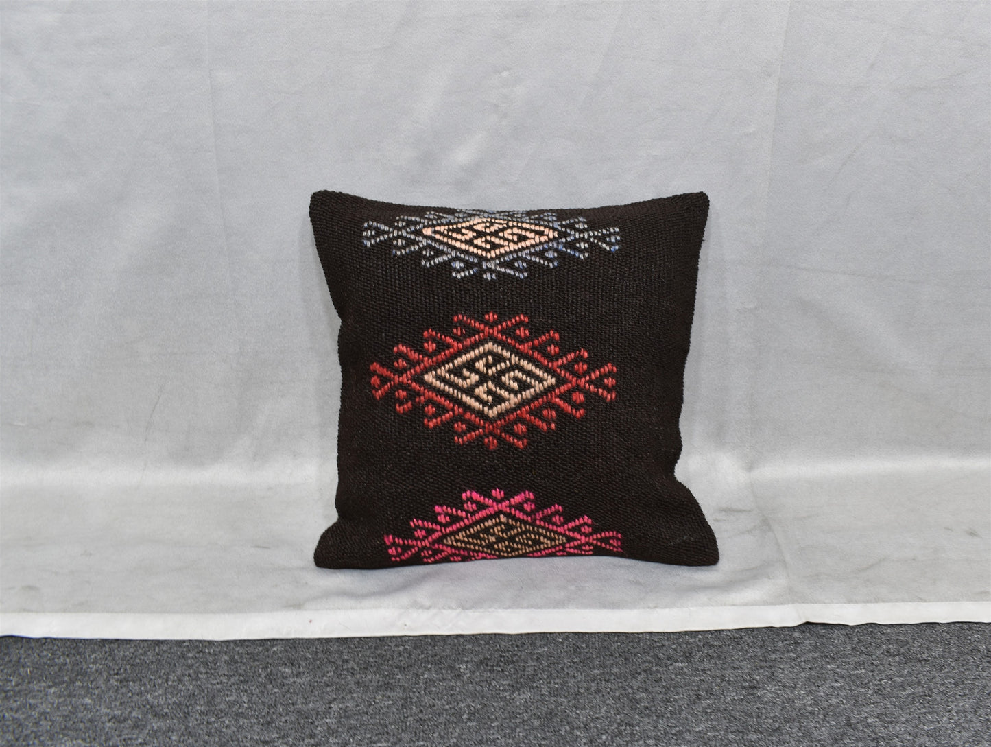Yeni El Dokuma Dekoratif Kilim Kırlent Yastık Kılıfı 6760