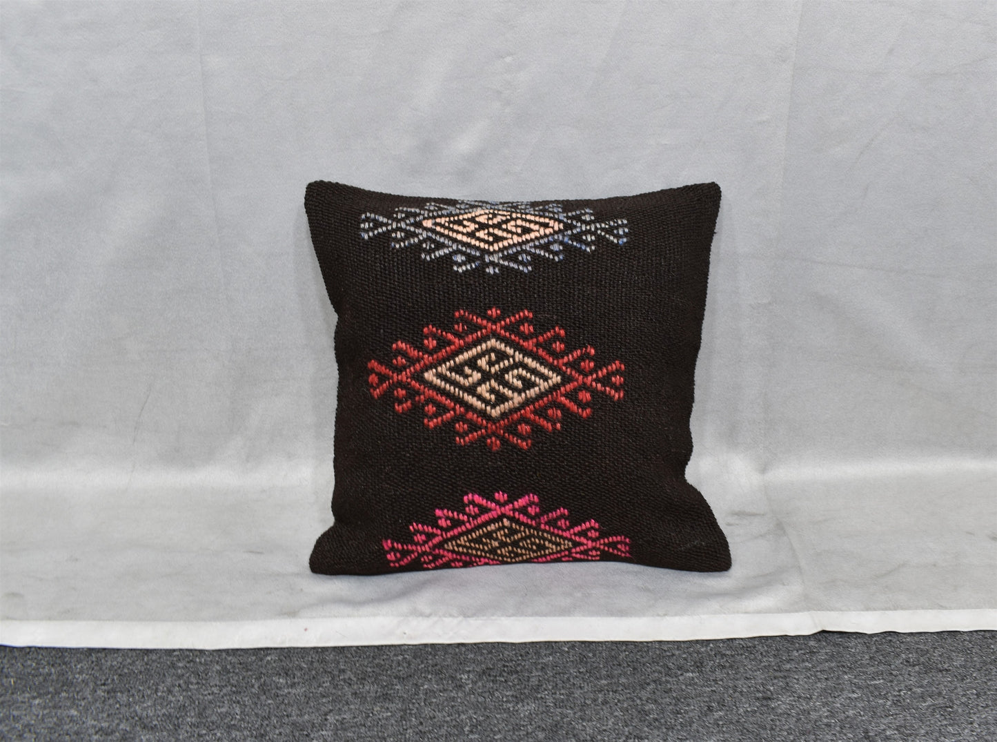 Yeni El Dokuma Dekoratif Kilim Kırlent Yastık Kılıfı 6760