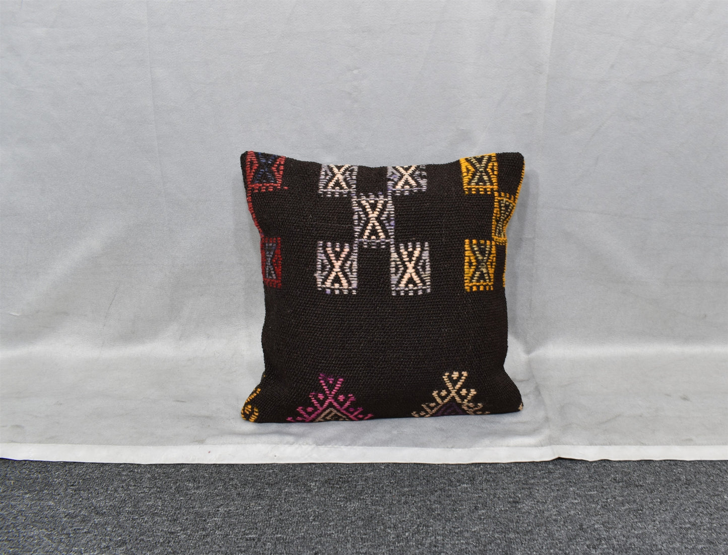 Yeni El Dokuma Dekoratif Kilim Kırlent Yastık Kılıfı 6766