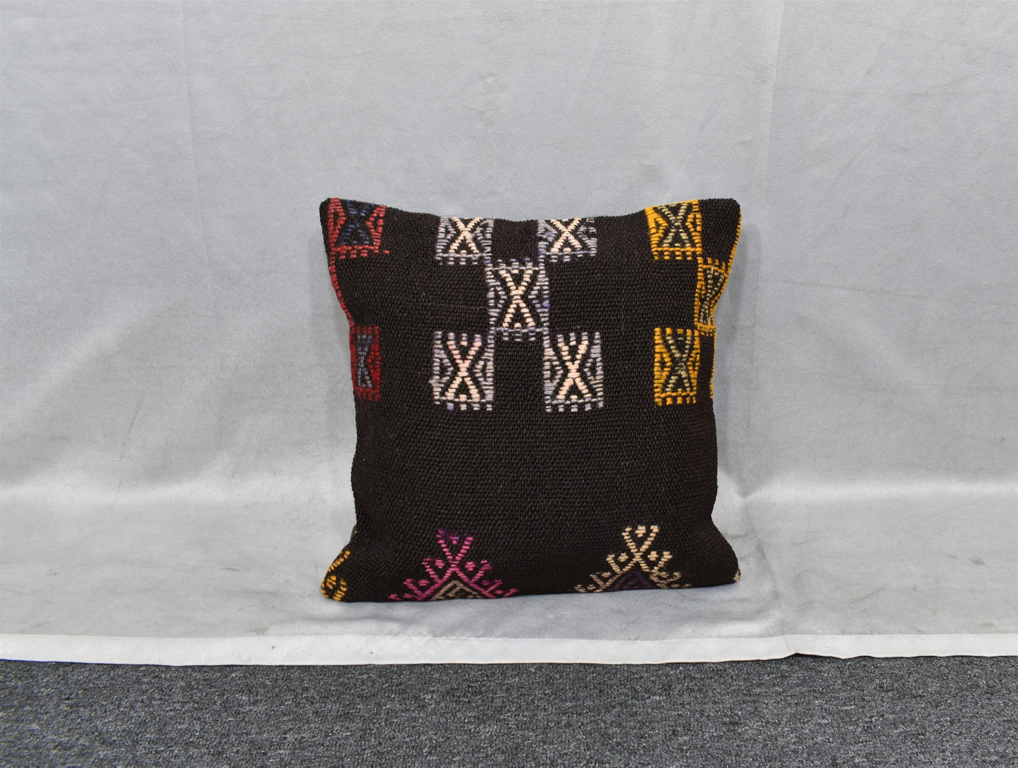 Yeni El Dokuma Dekoratif Kilim Kırlent Yastık Kılıfı 6766