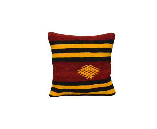 Yeni El Dokuma Dekoratif Kilim Kırlent Yastık Kılıfı 6767