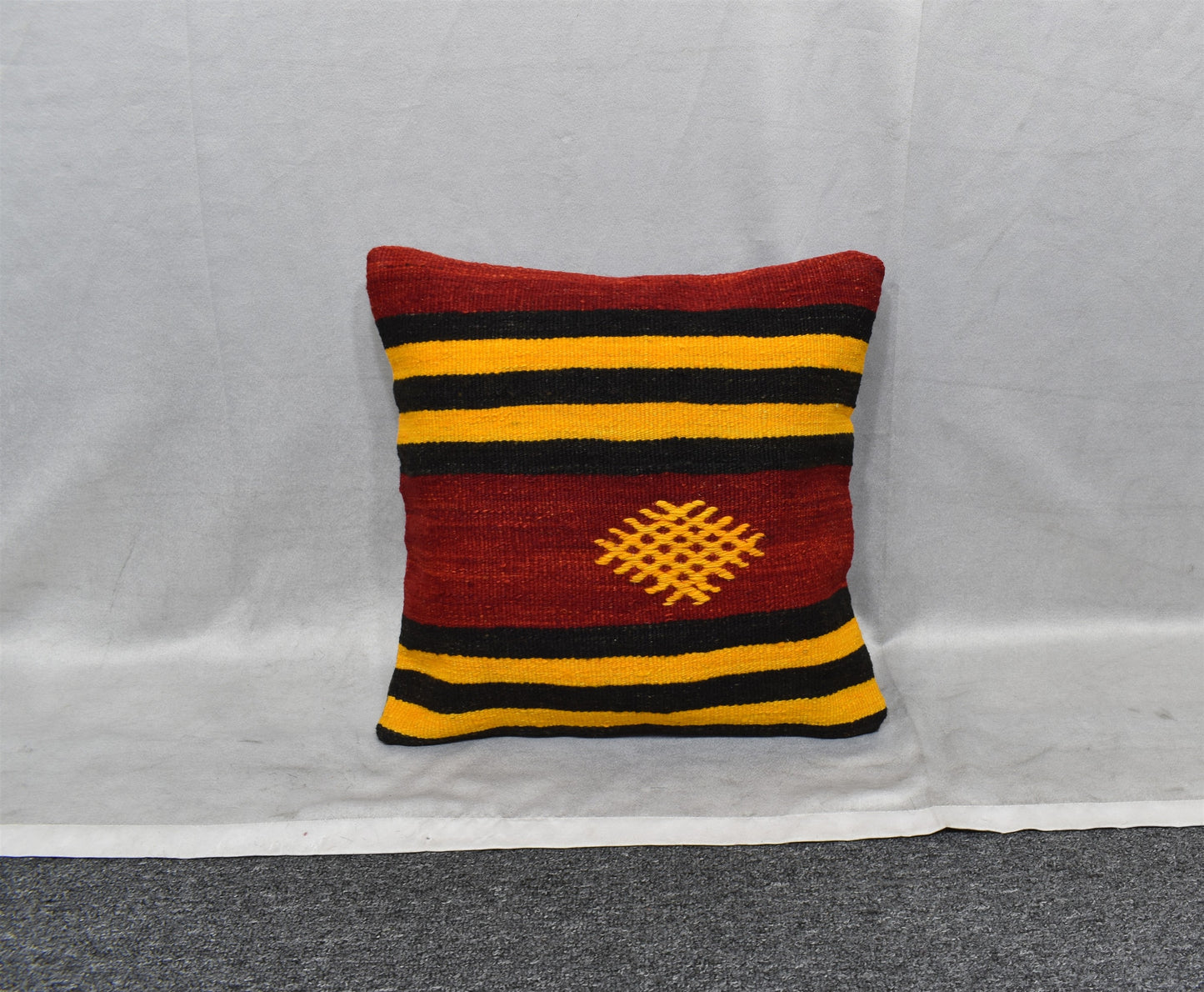 Yeni El Dokuma Dekoratif Kilim Kırlent Yastık Kılıfı 6767