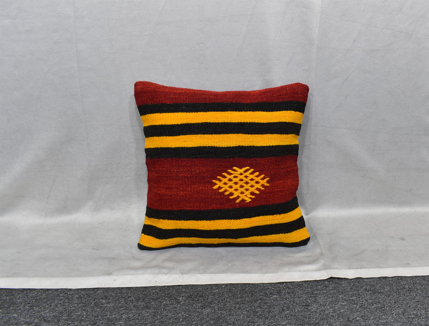 Yeni El Dokuma Dekoratif Kilim Kırlent Yastık Kılıfı 6767