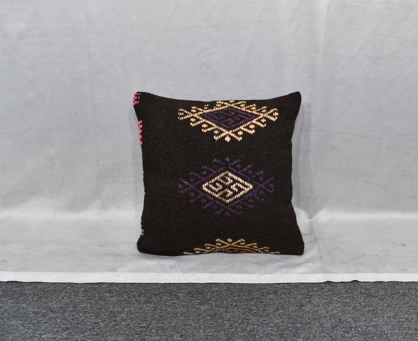 Yeni El Dokuma Dekoratif Kilim Kırlent Yastık Kılıfı 6780