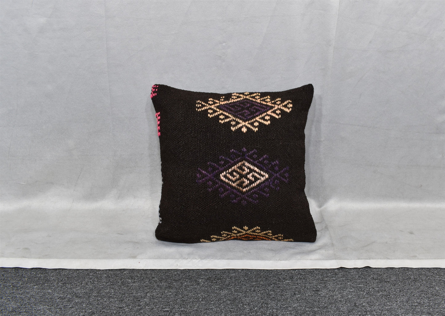 Yeni El Dokuma Dekoratif Kilim Kırlent Yastık Kılıfı 6780