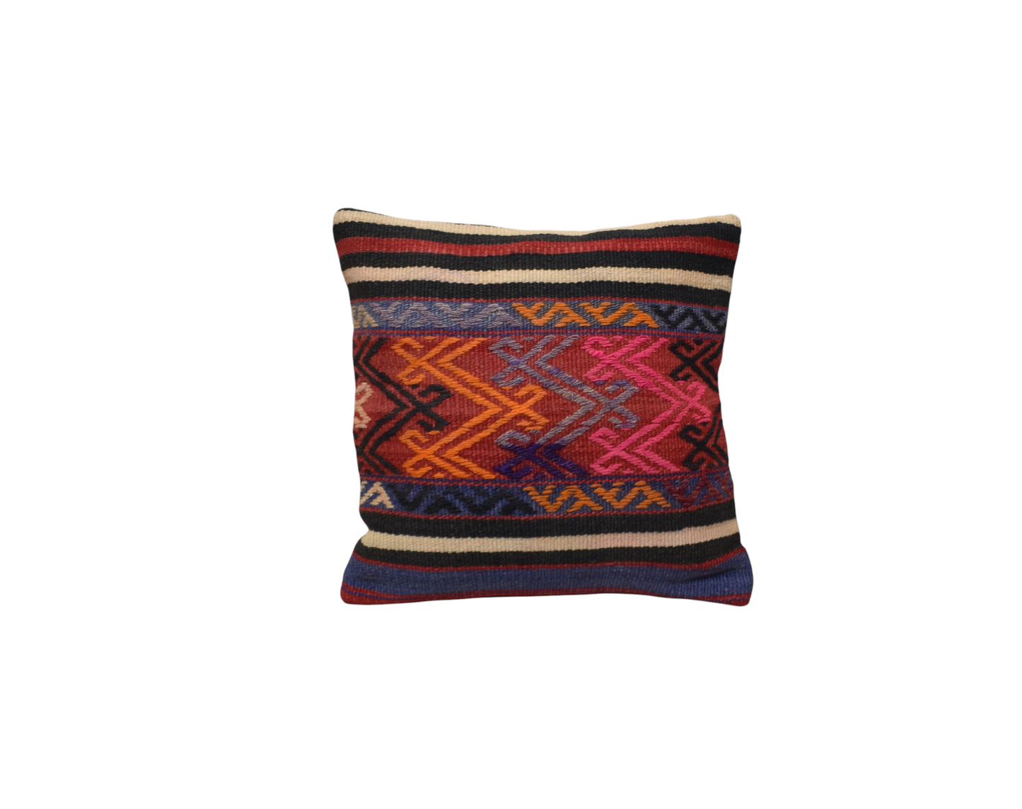 Yeni El Dokuma Dekoratif Kilim Kırlent Yastık Kılıfı 6782