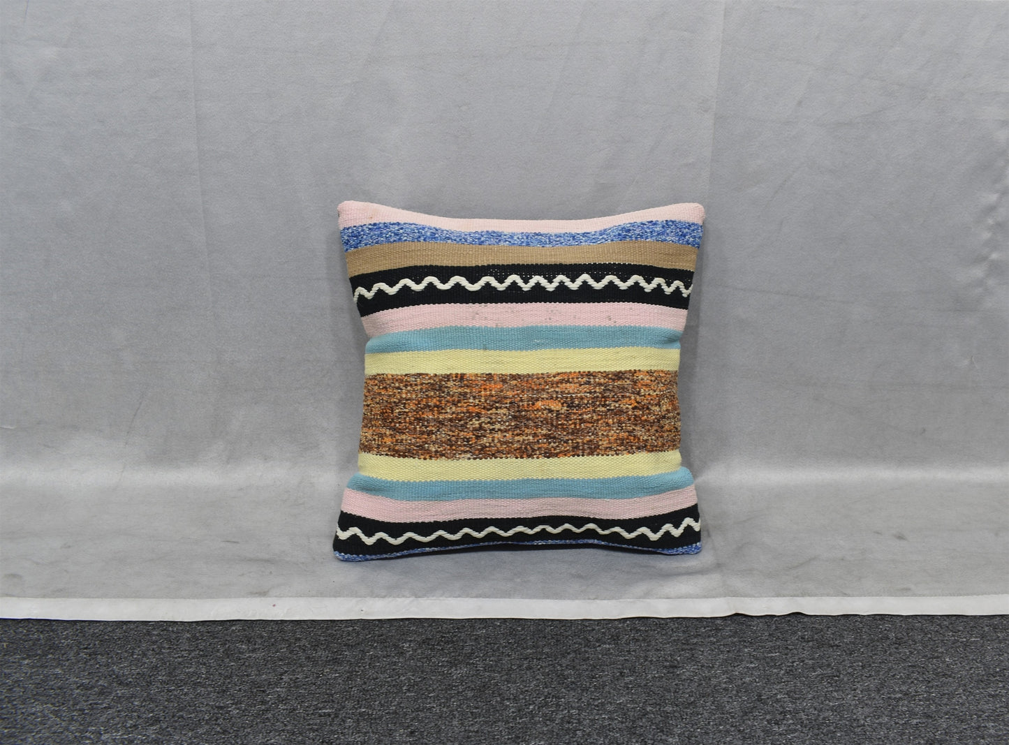 Yeni El Dokuma Dekoratif Kilim Kırlent Yastık Kılıfı 6790