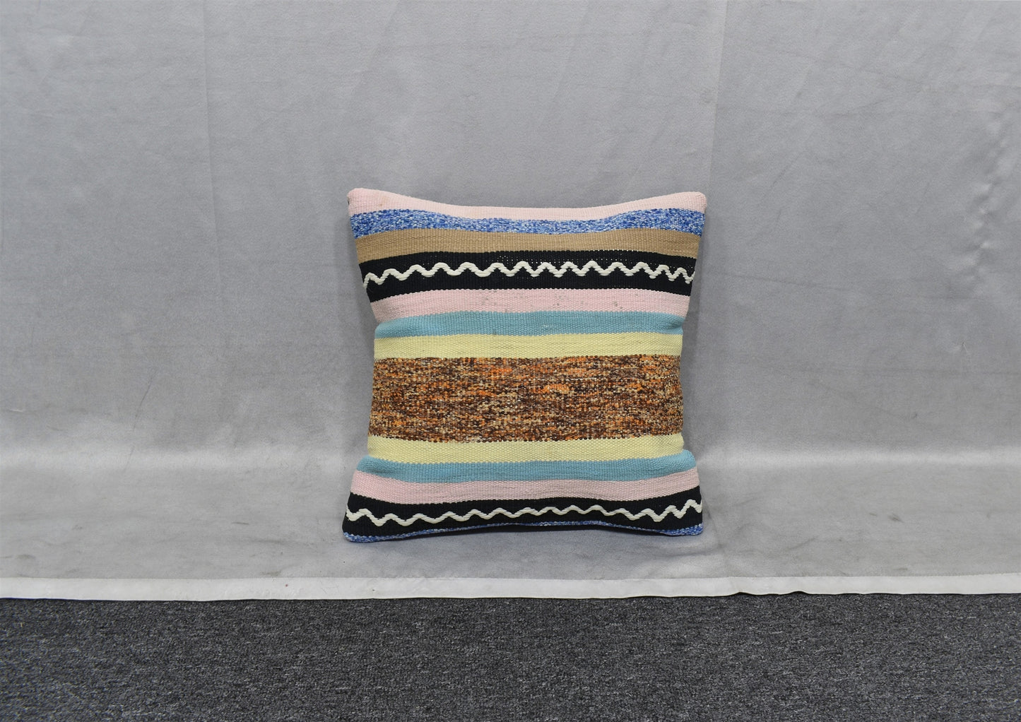 Yeni El Dokuma Dekoratif Kilim Kırlent Yastık Kılıfı 6790