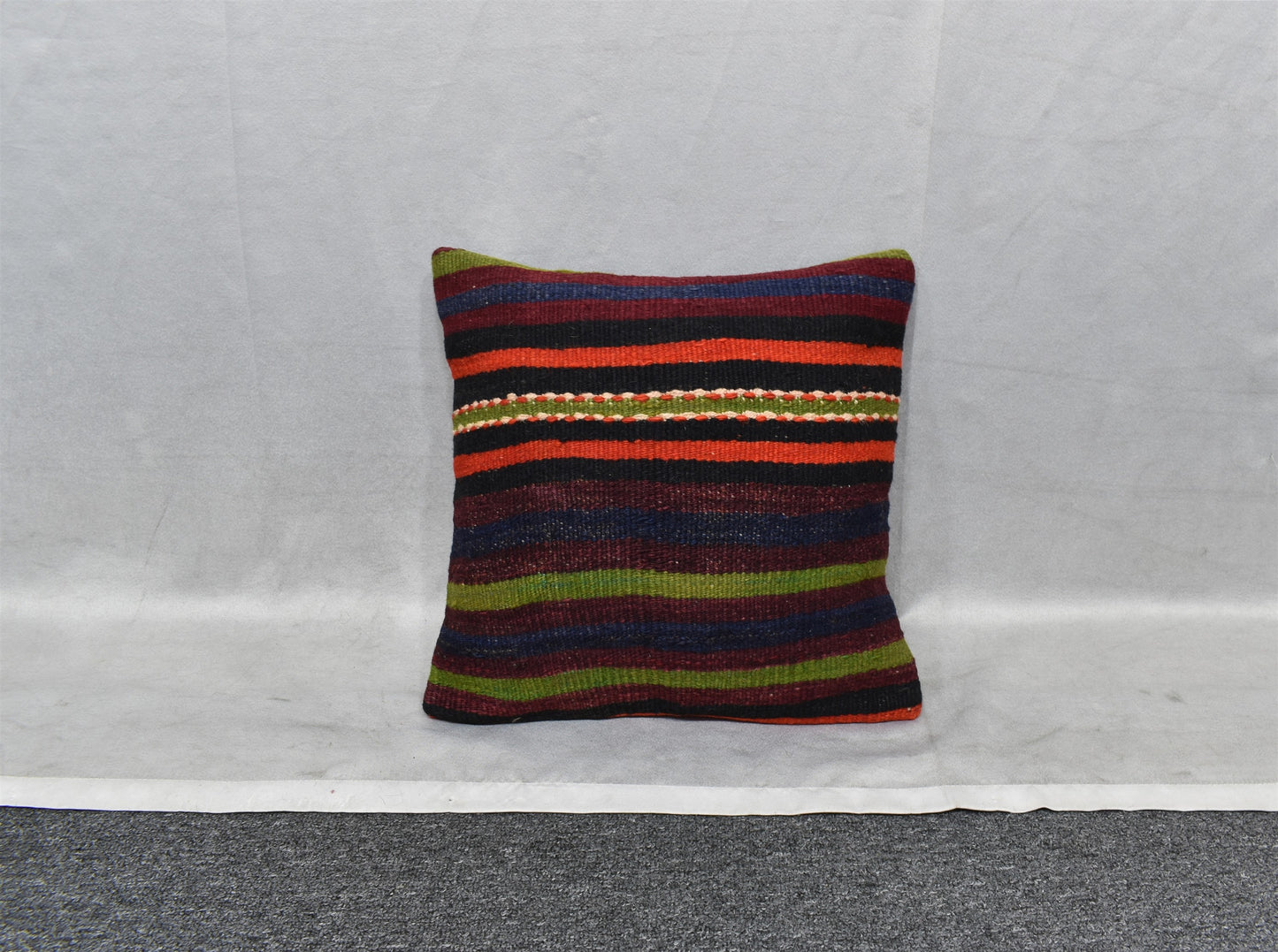 Yeni El Dokuma Dekoratif Kilim Kırlent Yastık Kılıfı 6791