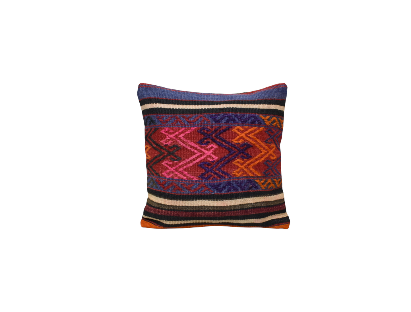 Yeni El Dokuma Dekoratif Kilim Kırlent Yastık Kılıfı 6792