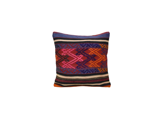 Yeni El Dokuma Dekoratif Kilim Kırlent Yastık Kılıfı 6792