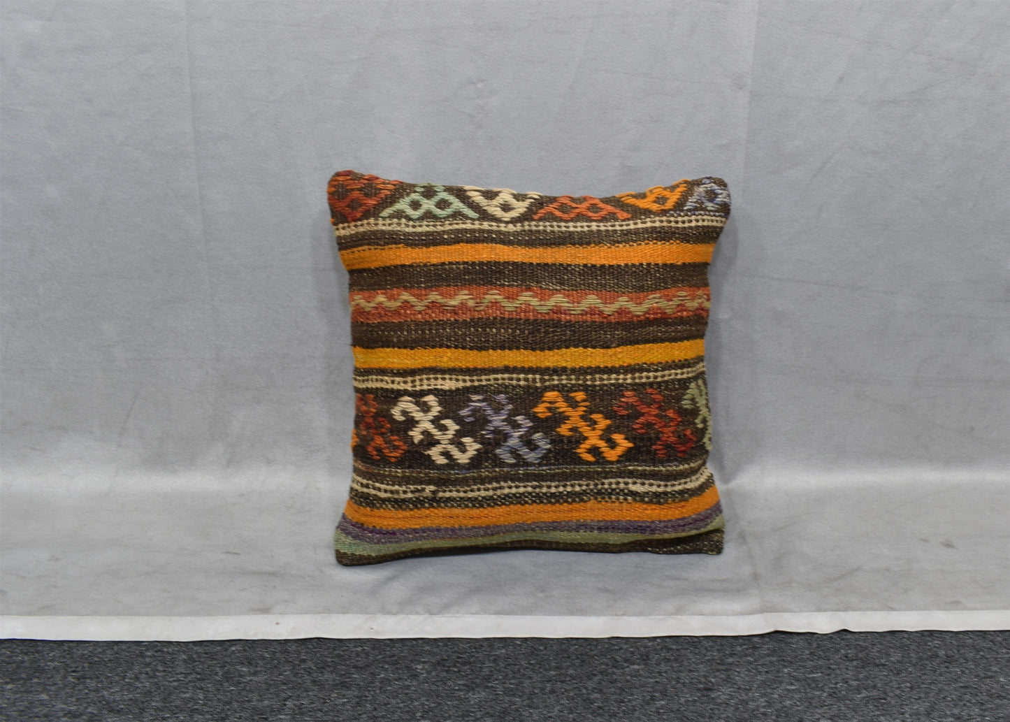 Yeni El Dokuma Dekoratif Kilim Kırlent Yastık Kılıfı 6797