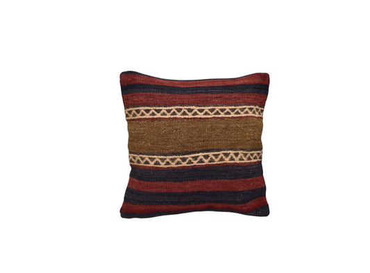 Yeni El Dokuma Dekoratif Kilim Kırlent Yastık Kılıfı 6805