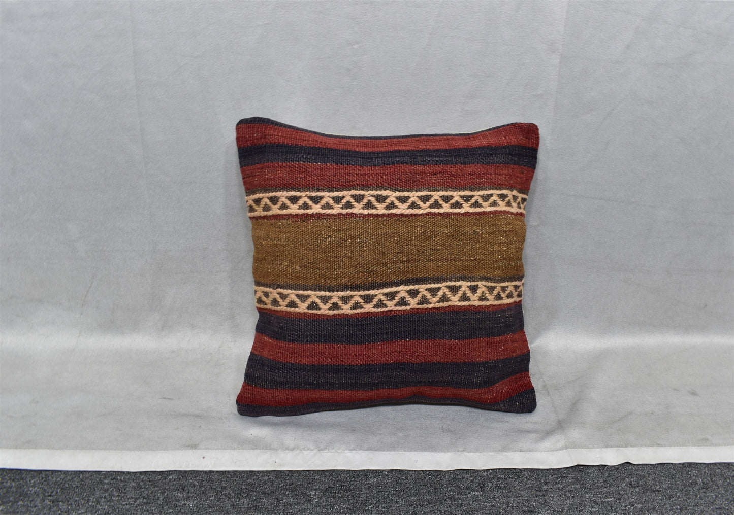Yeni El Dokuma Dekoratif Kilim Kırlent Yastık Kılıfı 6805