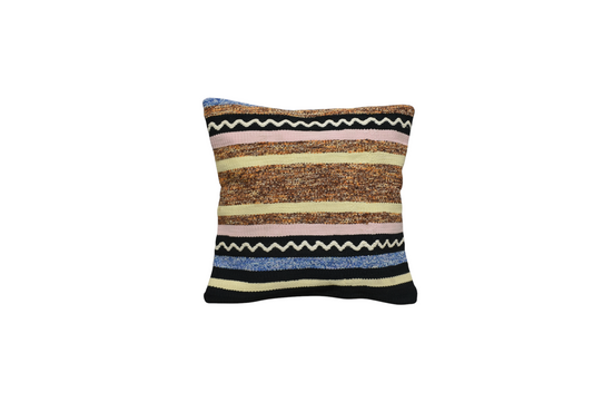 Yeni El Dokuma Dekoratif Kilim Kırlent Yastık Kılıfı 6810