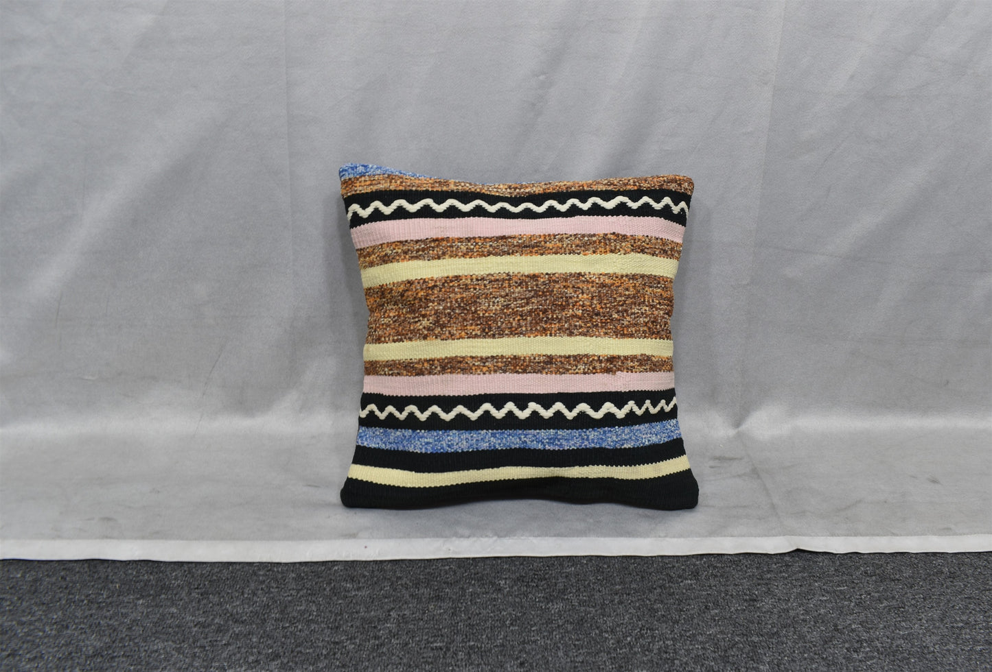 Yeni El Dokuma Dekoratif Kilim Kırlent Yastık Kılıfı 6810