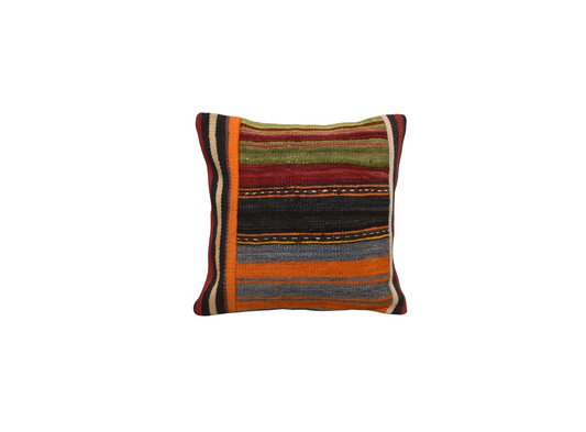 Yeni El Dokuma Patchwork Kırkyama Dekoratif Kilim Kırlent Yastık Kılıfı 6811