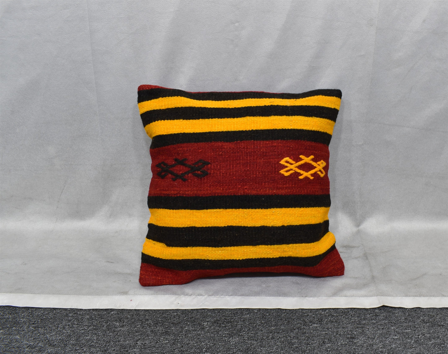 Yeni El Dokuma Dekoratif Kilim Kırlent Yastık Kılıfı 6818