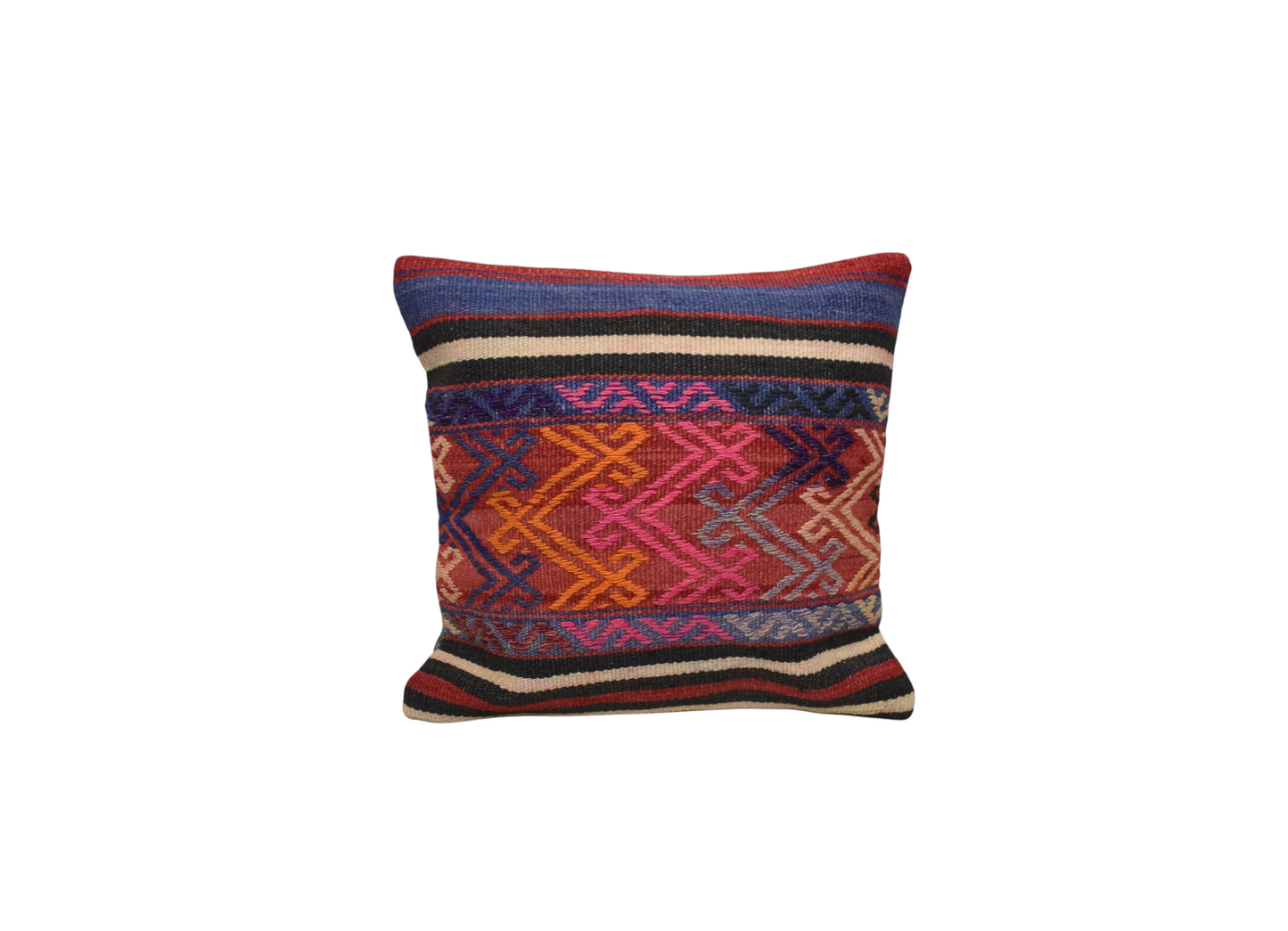 Yeni El Dokuma Dekoratif Kilim Kırlent Yastık Kılıfı 6823