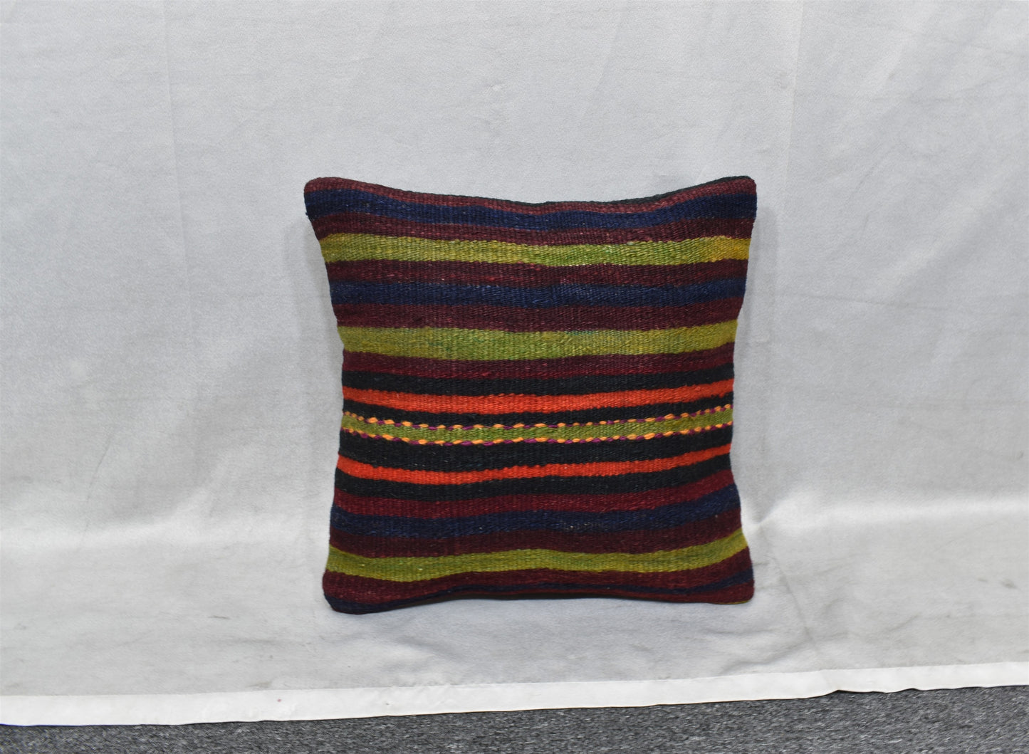 Yeni El Dokuma Dekoratif Kilim Kırlent Yastık Kılıfı 6827