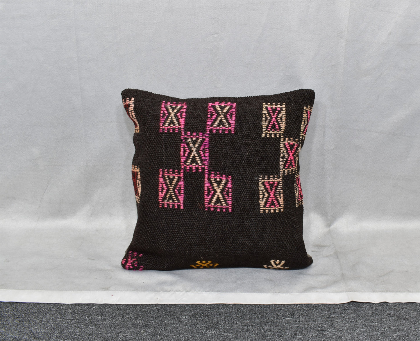 Yeni El Dokuma Dekoratif Kilim Kırlent Yastık Kılıfı 6828