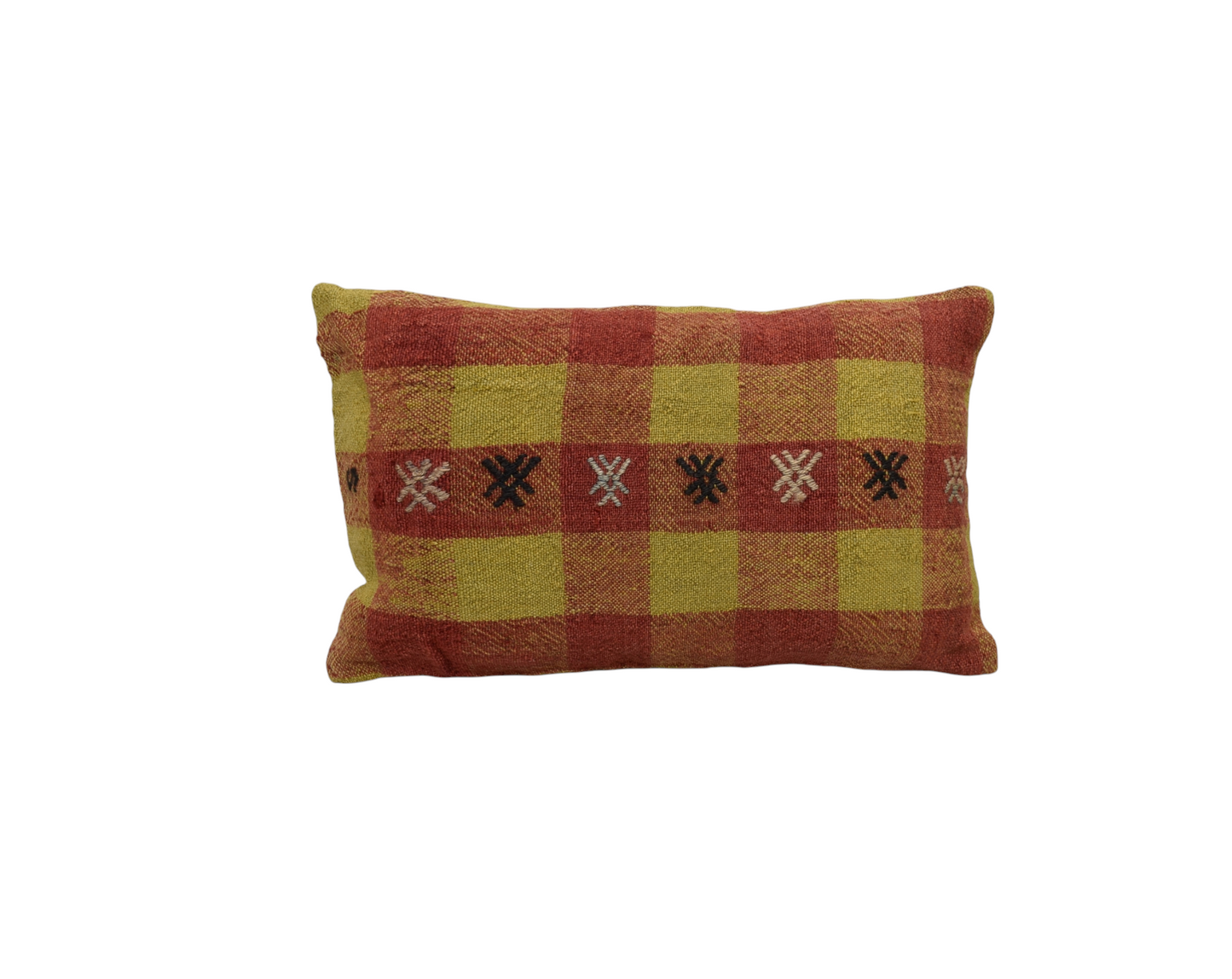 Yeni El Dokuma Dekoratif Lumbar Kilim Kırlent Yastık Kılıfı 6830