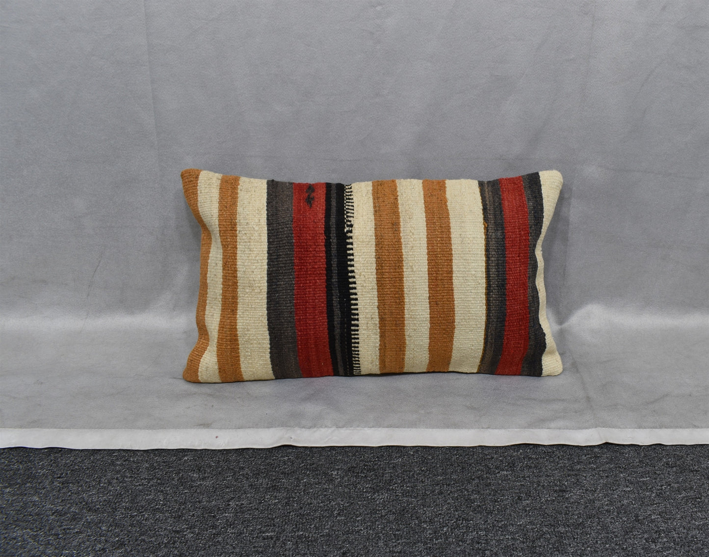 Yeni El Dokuma Dekoratif Lumbar Kilim Kırlent Yastık Kılıfı 6833
