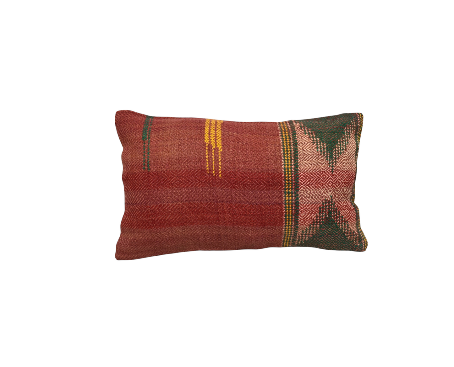 Yeni El Dokuma Dekoratif Lumbar Kilim Kırlent Yastık Kılıfı 6834