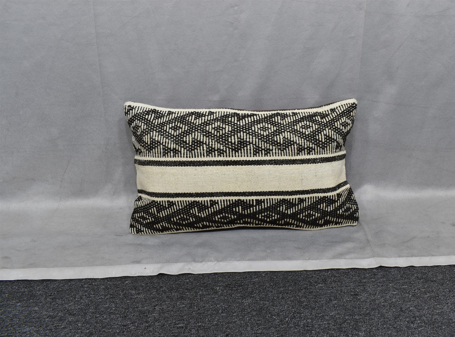 Yeni El Dokuma Dekoratif Lumbar Kilim Kırlent Yastık Kılıfı 6841