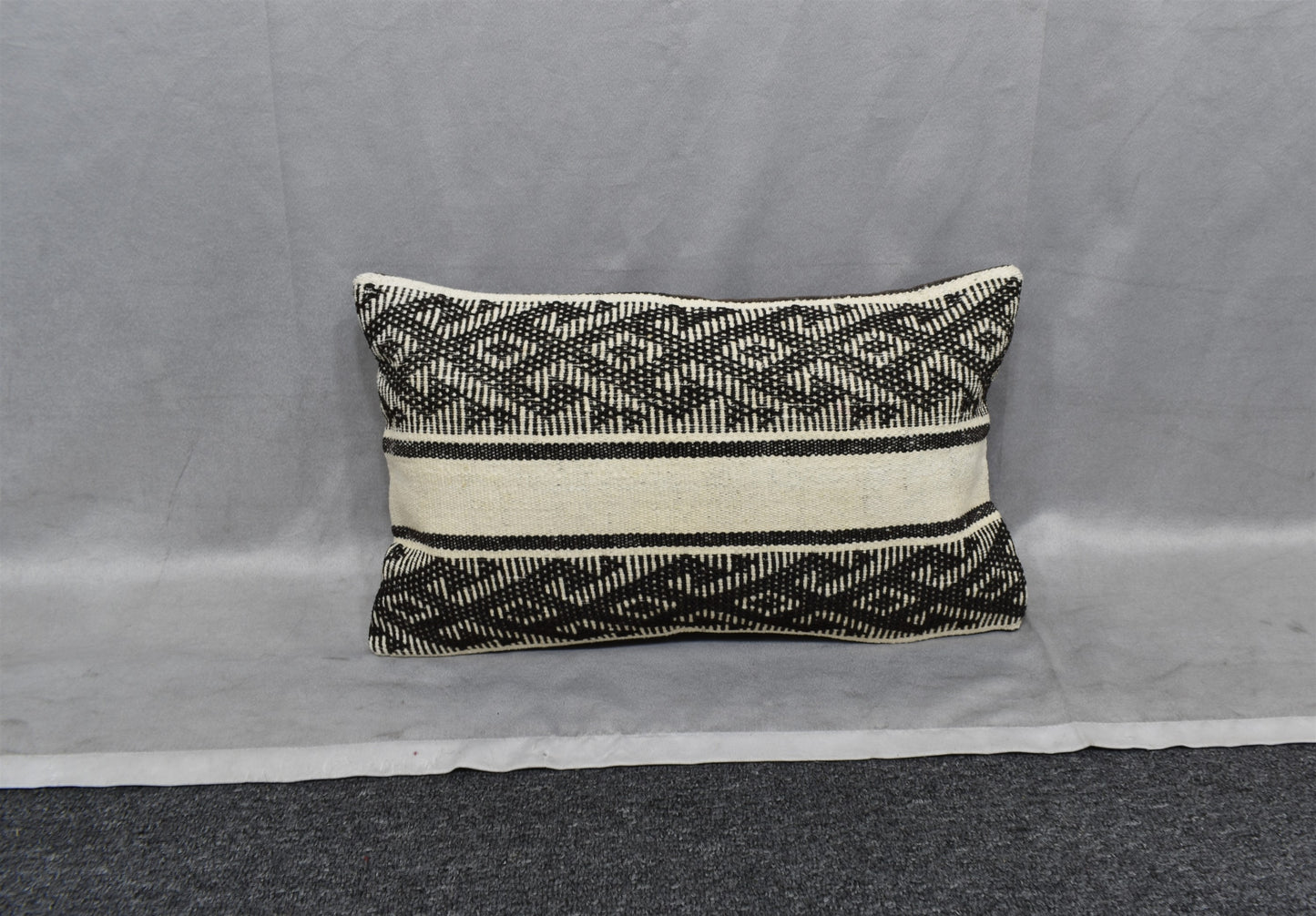 Yeni El Dokuma Dekoratif Lumbar Kilim Kırlent Yastık Kılıfı 6841