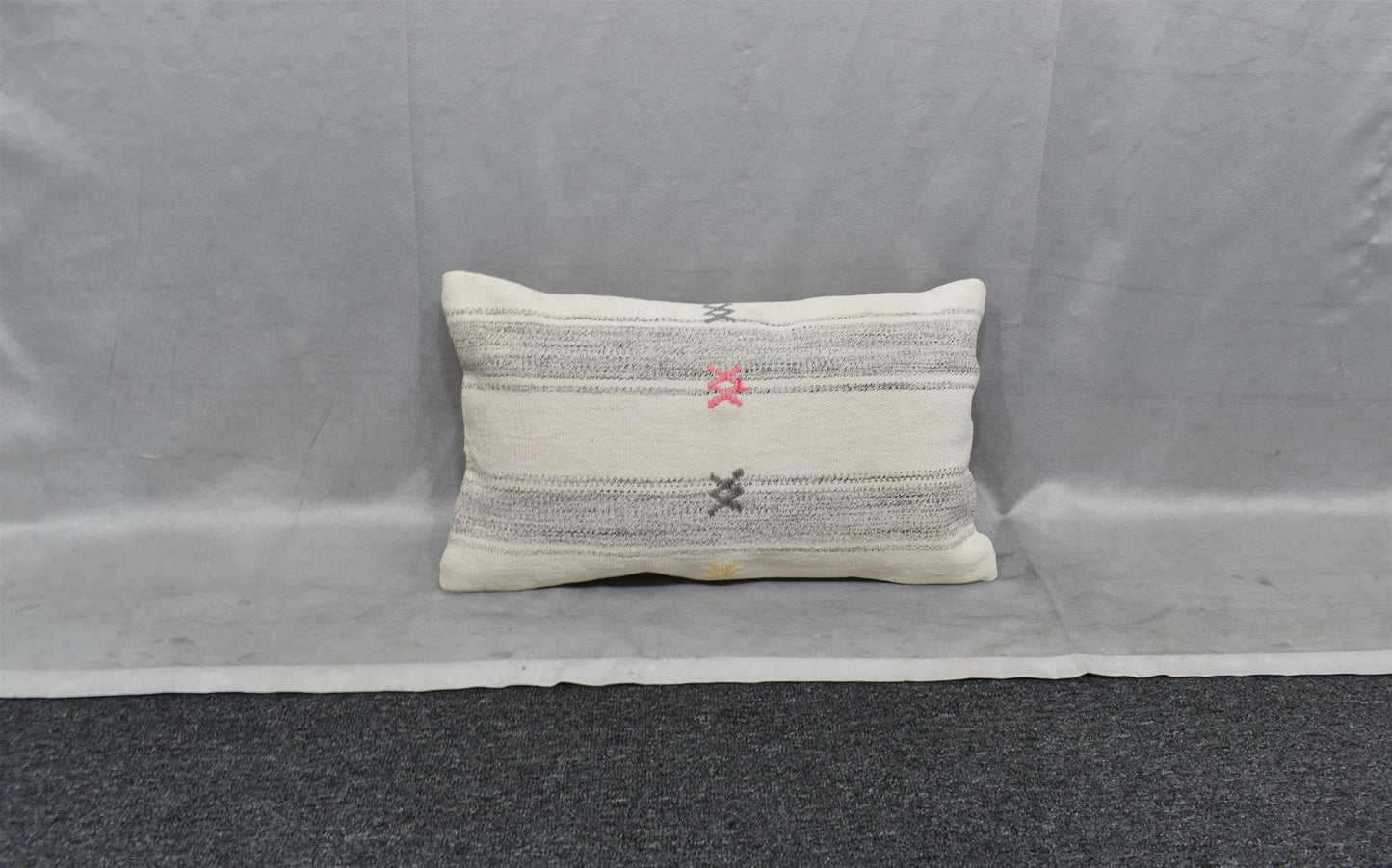 Yeni El Dokuma Dekoratif Lumbar Kilim Kırlent Yastık Kılıfı 6842