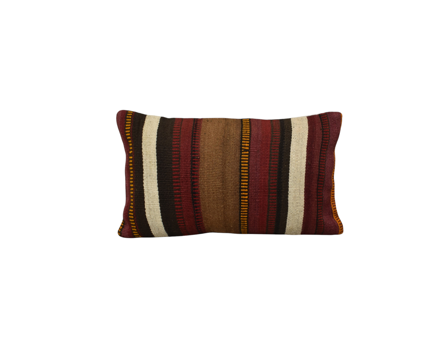 Yeni El Dokuma Dekoratif Lumbar Kilim Kırlent Yastık Kılıfı 6843