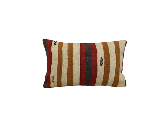 Yeni El Dokuma Dekoratif Lumbar Kilim Kırlent Yastık Kılıfı 6846