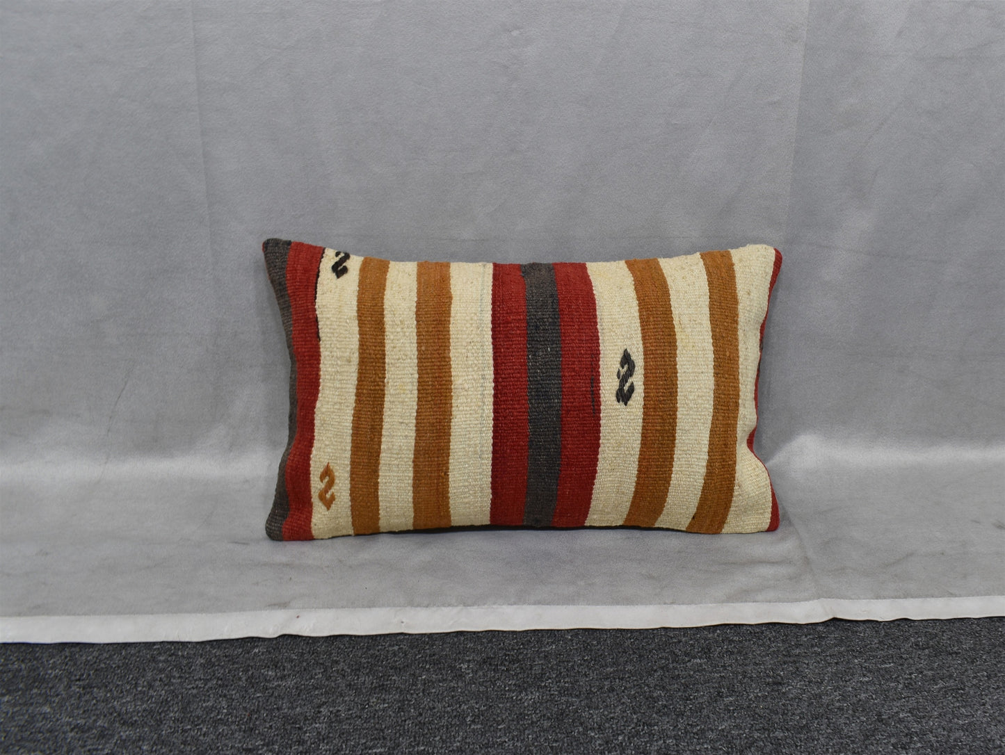 Yeni El Dokuma Dekoratif Lumbar Kilim Kırlent Yastık Kılıfı 6846