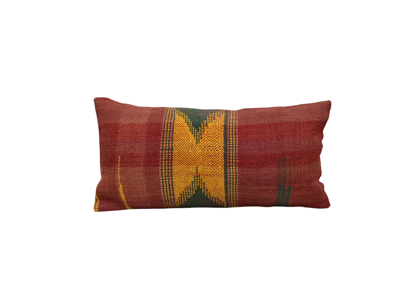Yeni El Dokuma Dekoratif Lumbar Kilim Kırlent Yastık Kılıfı 6854