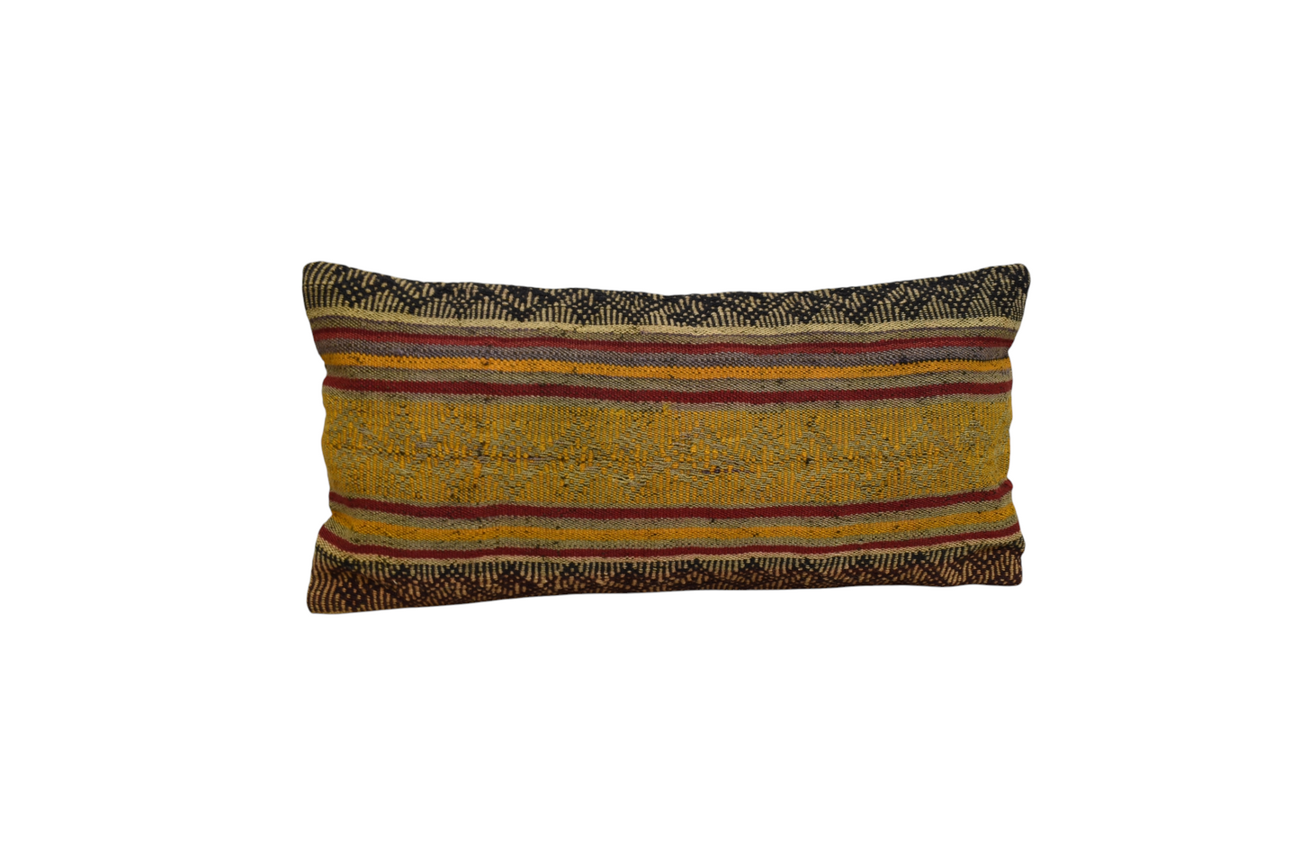 Yeni El Dokuma Dekoratif Lumbar Kilim Kırlent Yastık Kılıfı 6855