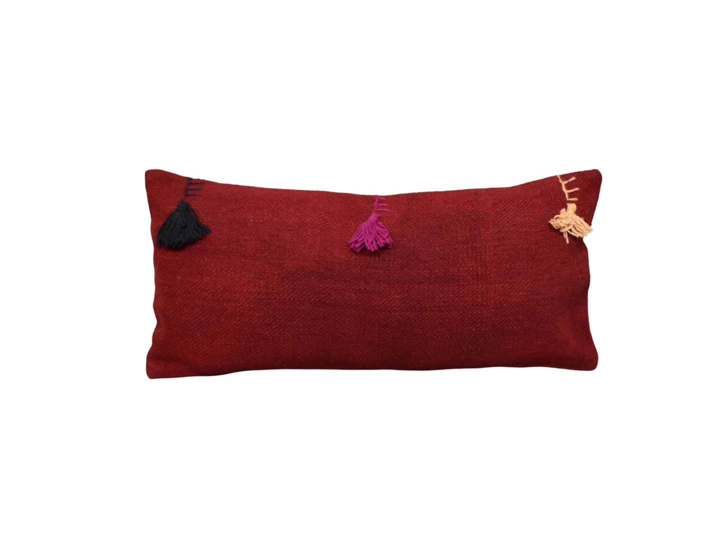 Yeni El Dokuma Dekoratif Lumbar Kilim Kırlent Yastık Kılıfı 6856