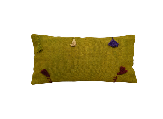 Yeni El Dokuma Dekoratif Lumbar Kilim Kırlent Yastık Kılıfı 6858