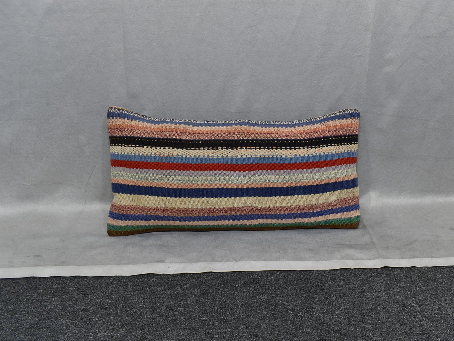Yeni El Dokuma Dekoratif Lumbar Kilim Kırlent Yastık Kılıfı 6859