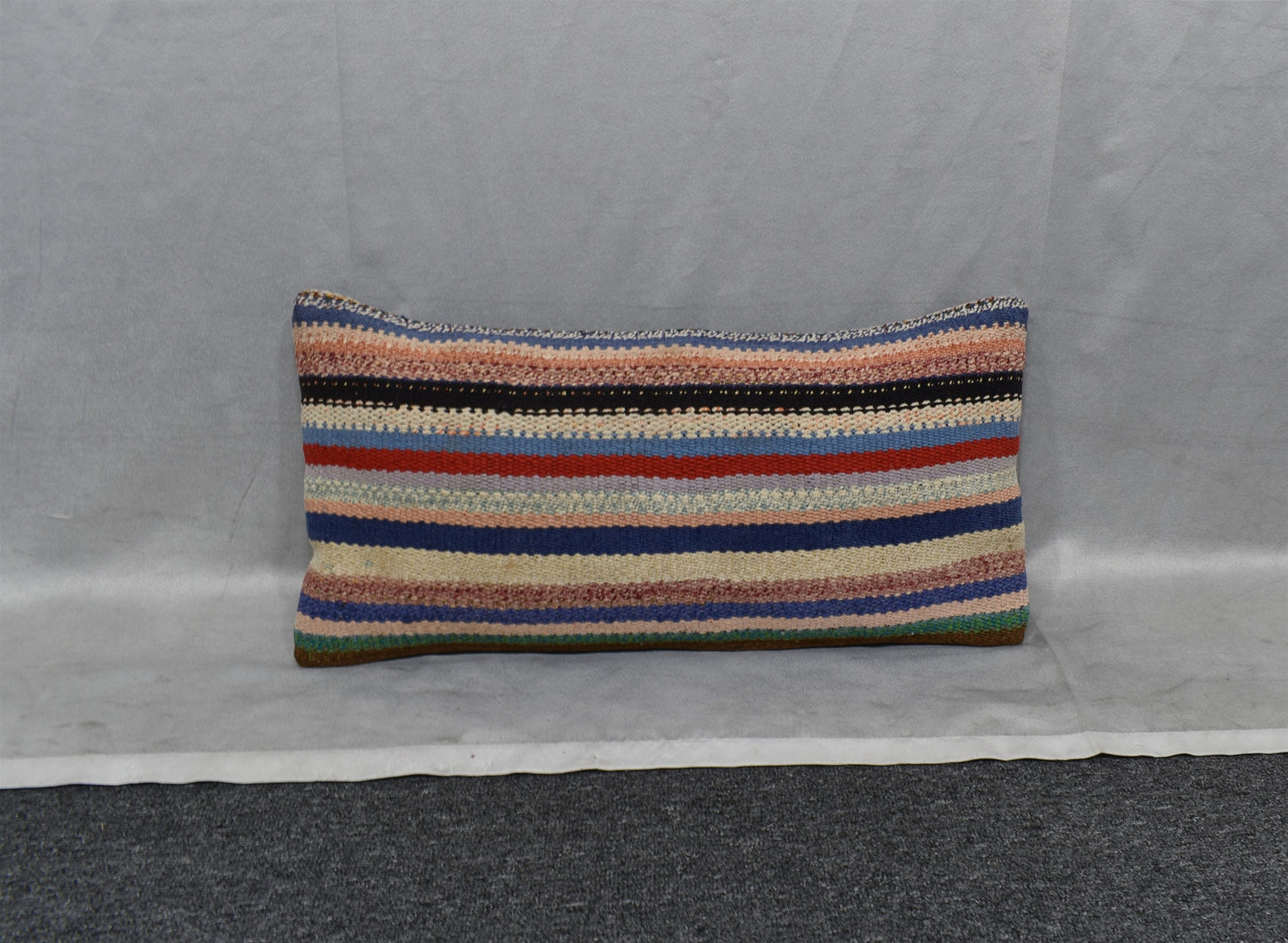 Yeni El Dokuma Dekoratif Lumbar Kilim Kırlent Yastık Kılıfı 6859