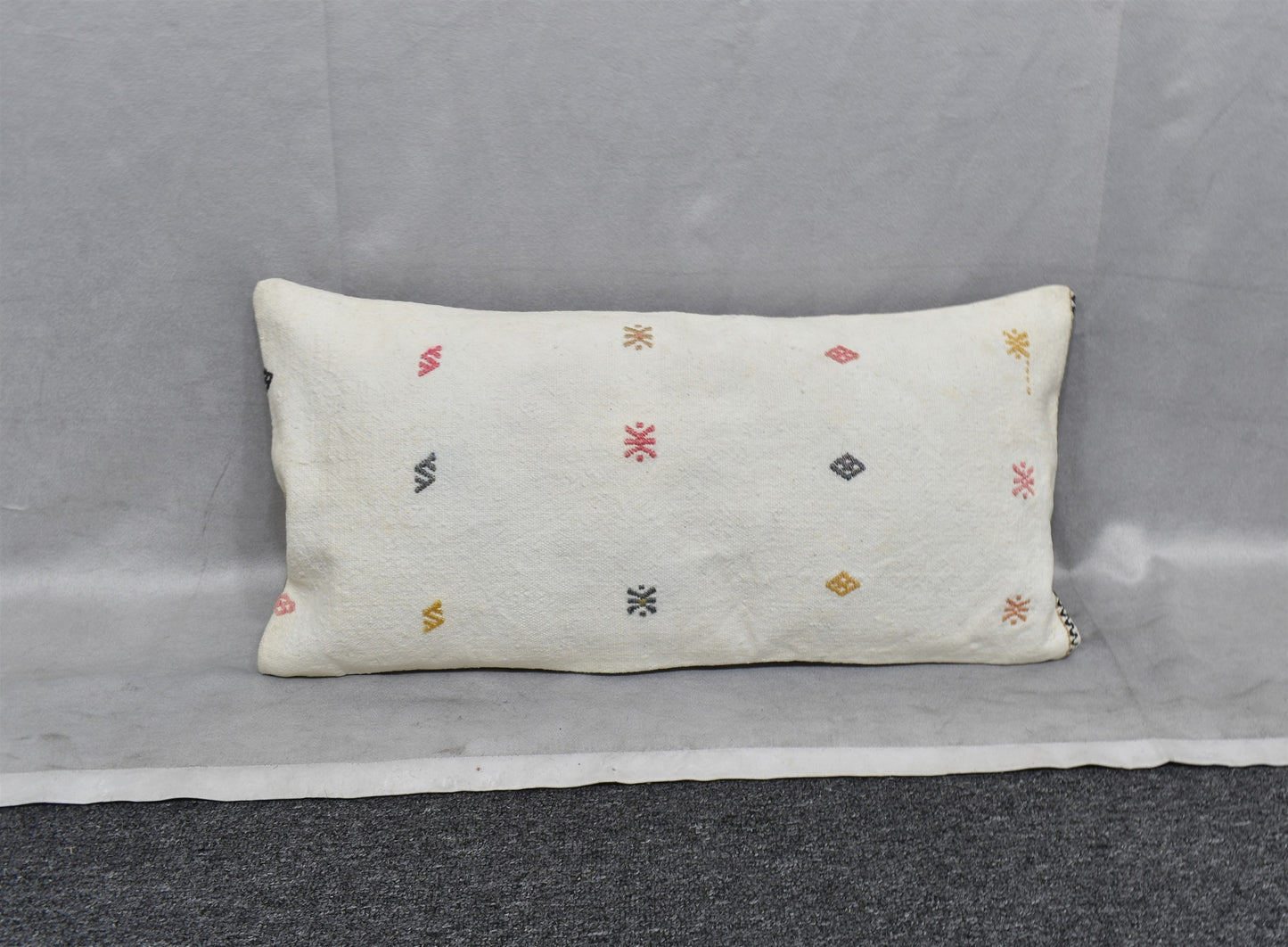 Yeni El Dokuma Dekoratif Lumbar Kilim Kırlent Yastık Kılıfı 6864