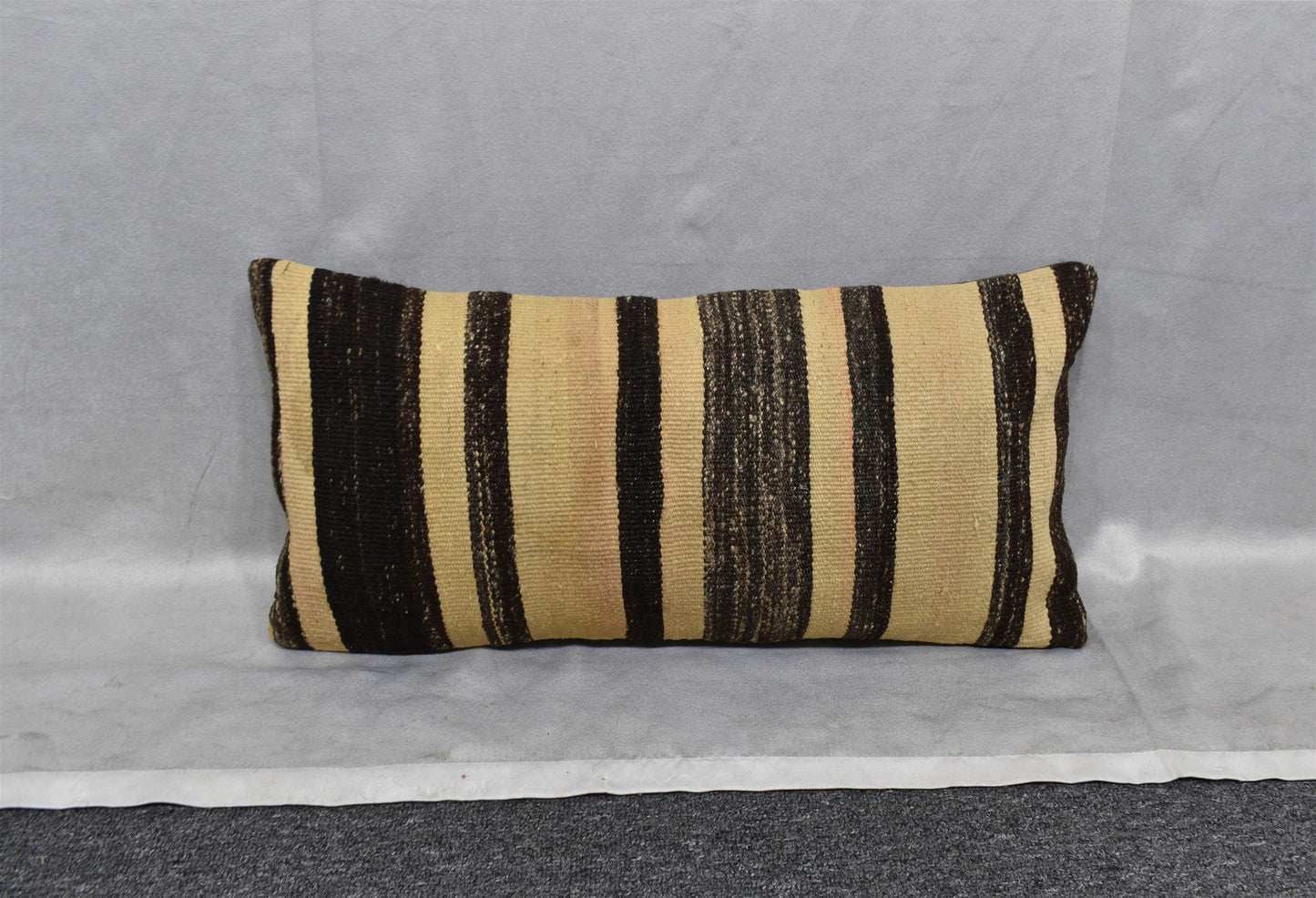 Yeni El Dokuma Dekoratif Lumbar Kilim Kırlent Yastık Kılıfı 6869