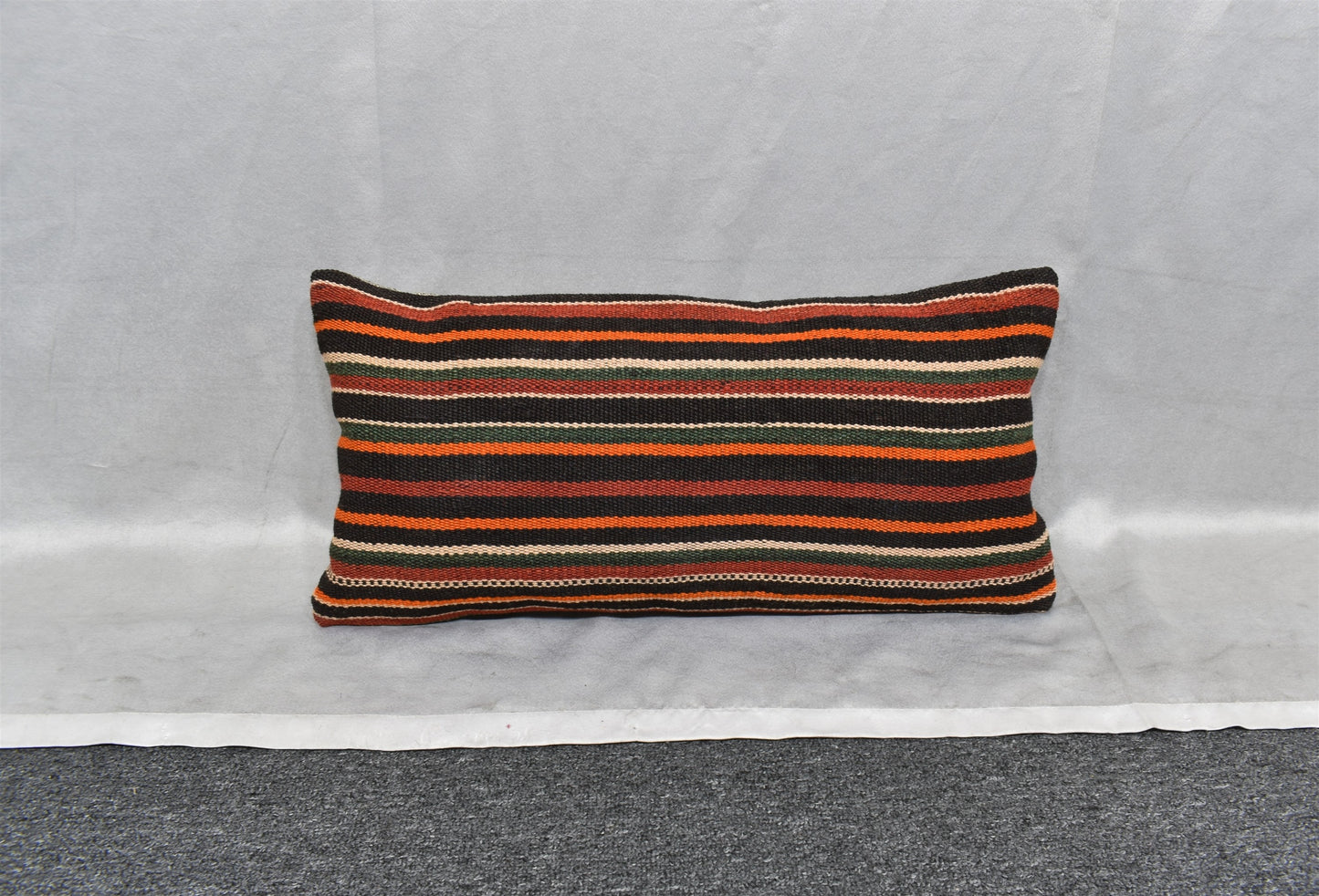 Yeni El Dokuma Dekoratif Lumbar Kilim Kırlent Yastık Kılıfı 6884