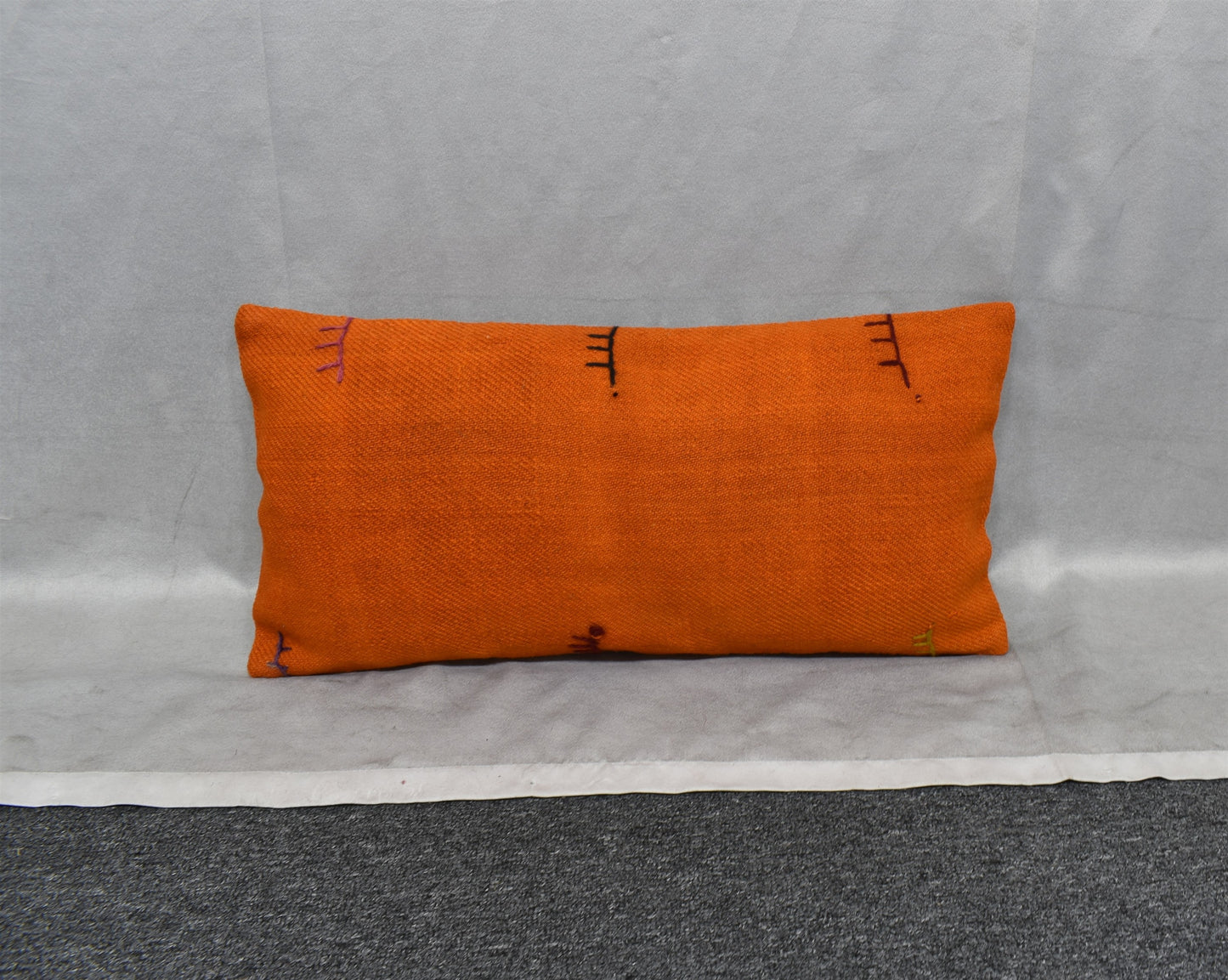 Yeni El Dokuma Dekoratif Lumbar Kilim Kırlent Yastık Kılıfı 6887