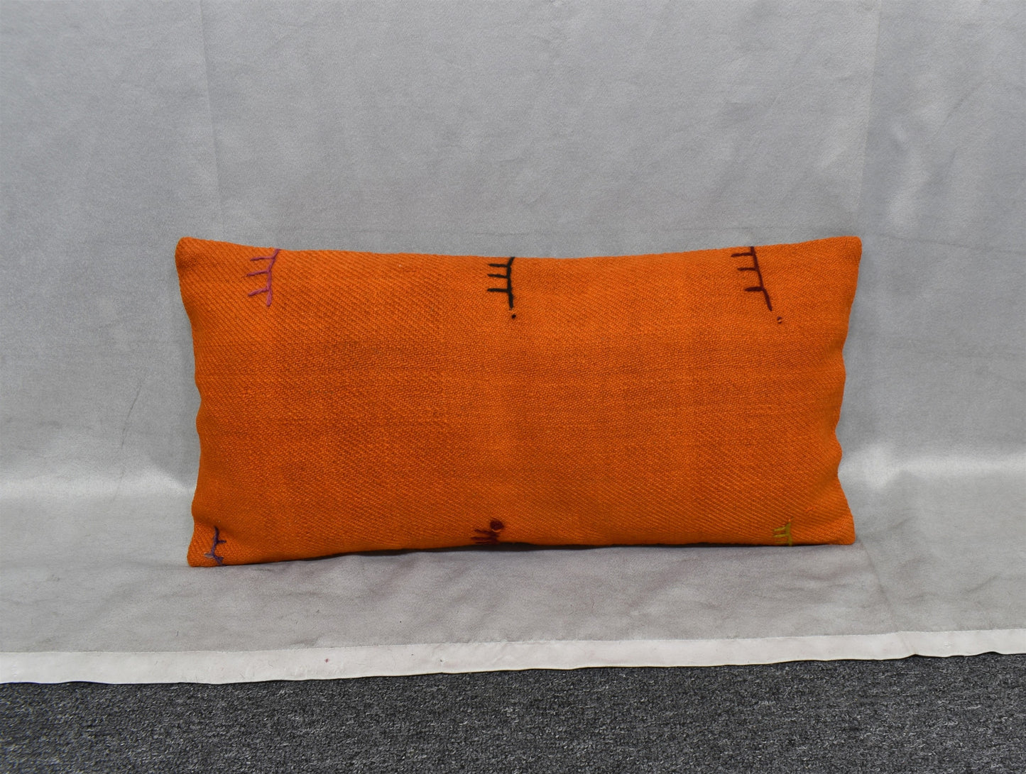 Yeni El Dokuma Dekoratif Lumbar Kilim Kırlent Yastık Kılıfı 6887